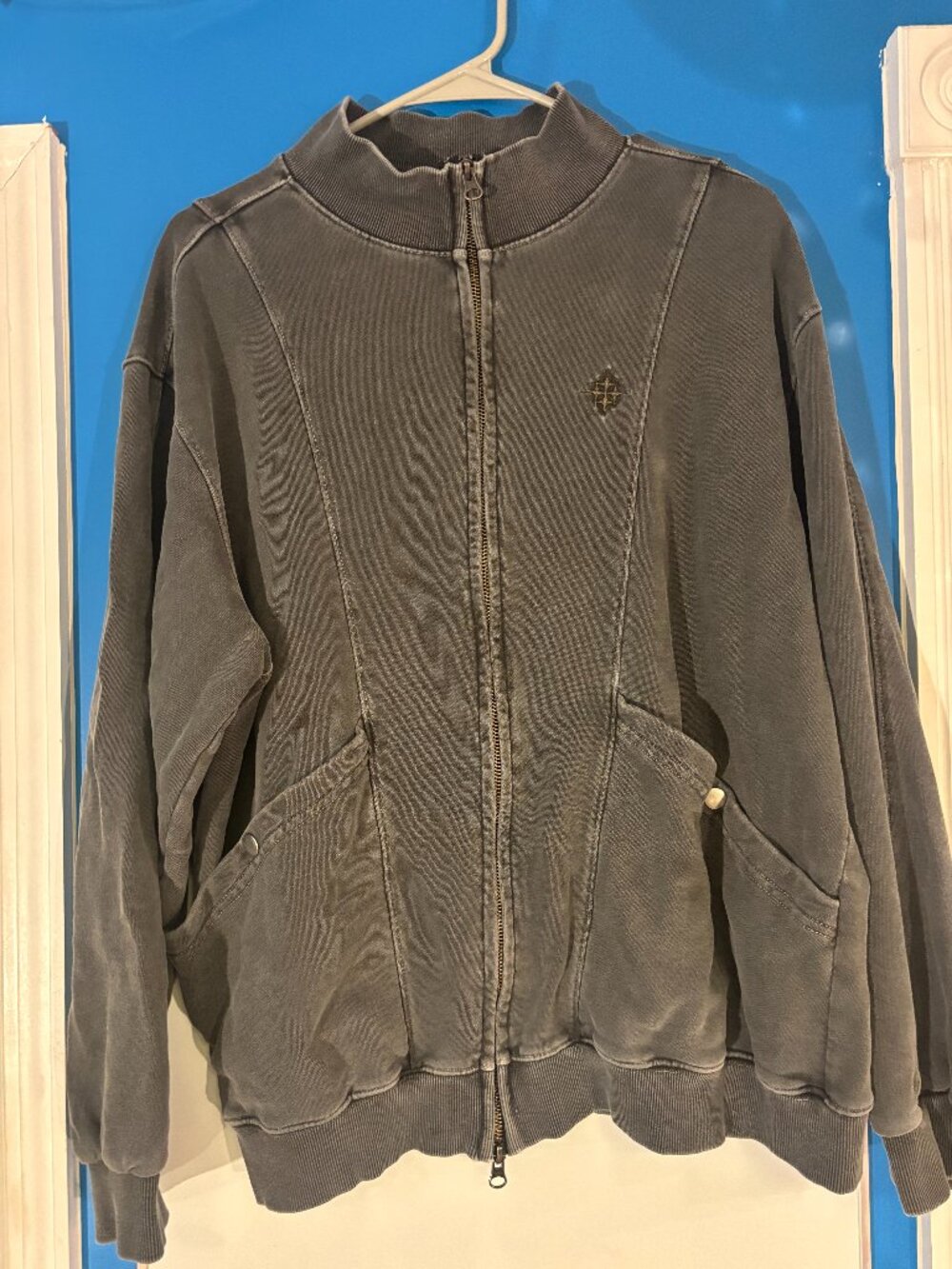 Gray Vintage Gakkai Union Zip Up